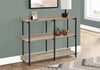 Dark Taupe and Black Console Table