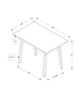 Grey Black Metal Dining Table