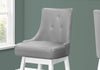 Set Of 2 White Grey Leather-look Barstool