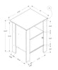 Dark Taupe Side Table Nightstand