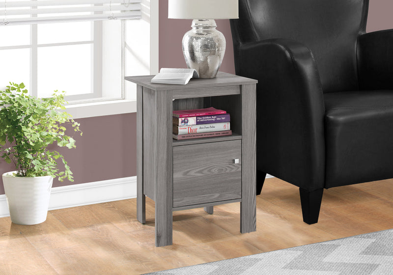 Grey Side Table Nightstand