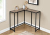 Dark Taupe Wood-look Black Console Table