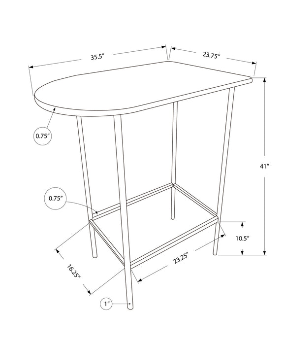 White Top and Metal Spacesaver Home Bar