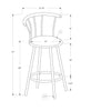 2pcs Swivel Black Metal Barstool