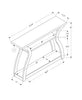 Espresso Hall Console Accent Table