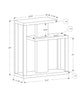 Dark Taupe Hall Console Accent Table