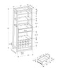 Espresso Ladder Style Home Bar