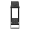 Black Reclaimed Wood-look Black Accent Table