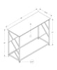 Espresso Black Metal Hall Console Accent Table