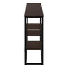 Espresso Black Metal Console Table