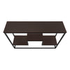 Espresso Black Metal Console Table