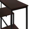 Espresso Black Metal Console Table
