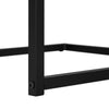 Reclaimed Wood-look Black Metal Side Table