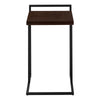 Espresso Black Metal Side Table
