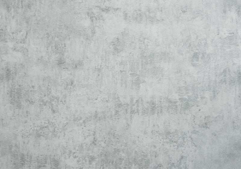 Grey Cement-look Chrome Metal Side Table