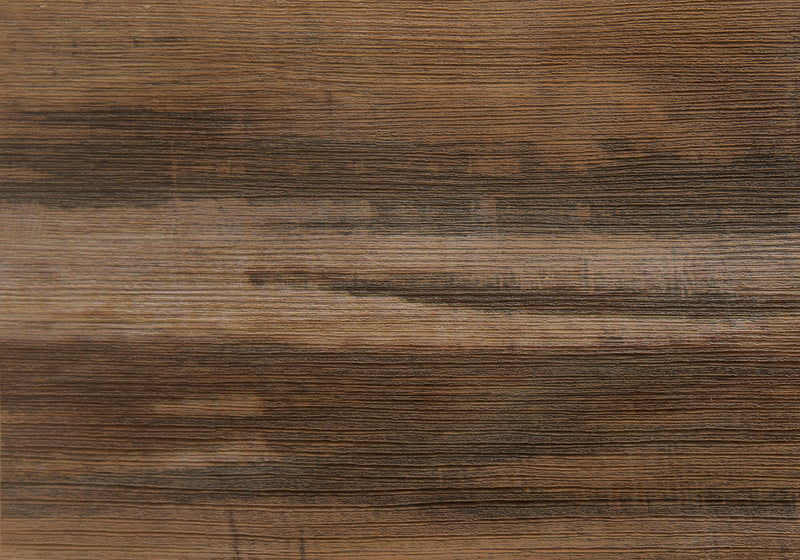 Medium Brown Reclaimed Wood-look black Metal Side Table