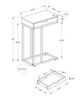 Dark Taupe Black Side Table