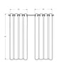 Grey Solid Blackout 2-Piece Curtain Panel - 52" x 95"