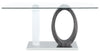 Jaye 7-Piece Dining Package - {Modern} style Dining Room Set in White and Grey {Medium Density Fibreboard (MDF)}, {Metal}