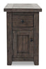 Madison Chairside Table – Brown - {Rustic}, {Modern}, {Contemporary} style End Table in Brown {Reclaimed Wood}