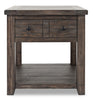 Madison End Table – Brown - {Rustic}, {Modern}, {Contemporary} style End Table in Brown {Reclaimed Wood}