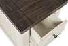Madison Chairside Table – White - {Rustic}, {Modern}, {Contemporary} style End Table in White {Reclaimed Wood}