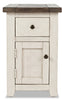 Madison Chairside Table – White - {Rustic}, {Modern}, {Contemporary} style End Table in White {Reclaimed Wood}