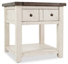 Madison End Table – White - {Rustic}, {Modern}, {Contemporary} style End Table in White {Reclaimed Wood}
