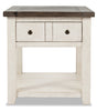 Madison End Table – White - {Rustic}, {Modern}, {Contemporary} style End Table in White {Reclaimed Wood}