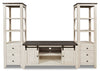Madison Barn-Door 3-Piece Entertainment Centre with 60” TV Opening – White