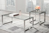 Metro End Table - {Modern} style End Table {Metal}, {Glass}