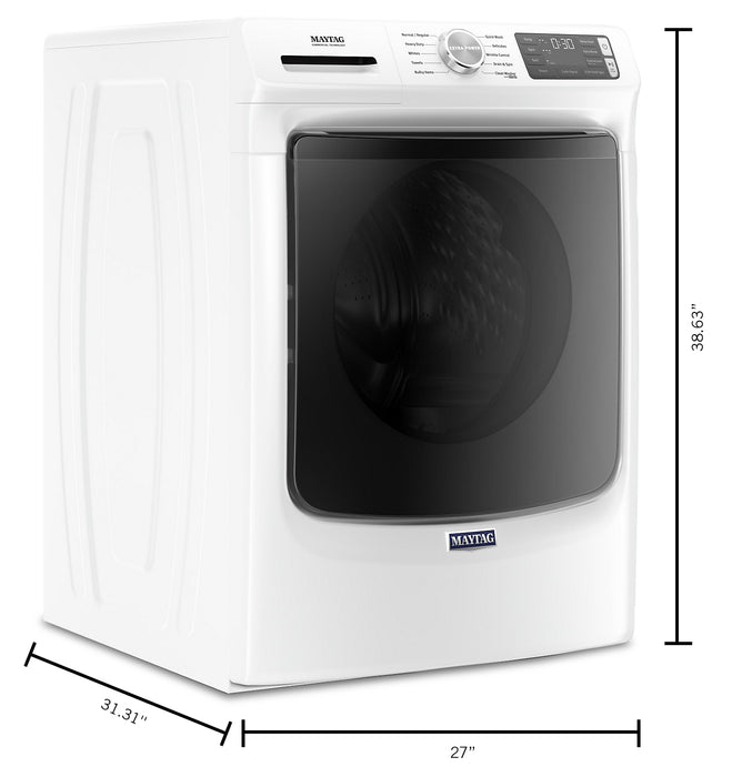 Maytag 5.2 Cu. Ft. Front-Load High-Efficiency Steam Washer - White - Stackable - MHW5630HW