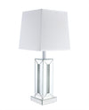 Persia 30.7\" Glam Table Lamp with Glass, Mirror and Acrylic Crystals