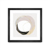 "Ring Of Gold Ii" Matted and Framed Black 36x36 Wall Art