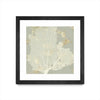 "Sea Coral I" Matted and Framed Black 30x30 Wall Art