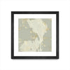 "Sea Coral Ii" Matted and Framed Black 30x30 Wall Art