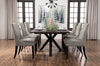 Shilo Dining Chair - Grey - {Modern} style Dining Chair in Dark Grey {Solid Woods}