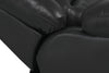 Toreno Genuine Leather Reclining Sofa - Black - {Contemporary} style Sofa in Black {Plywood}, {Solid Woods}