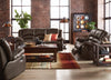 Toreno Genuine Leather Power Recliner - Brown - {Contemporary} style Chair in Brown {Plywood}, {Solid Woods}