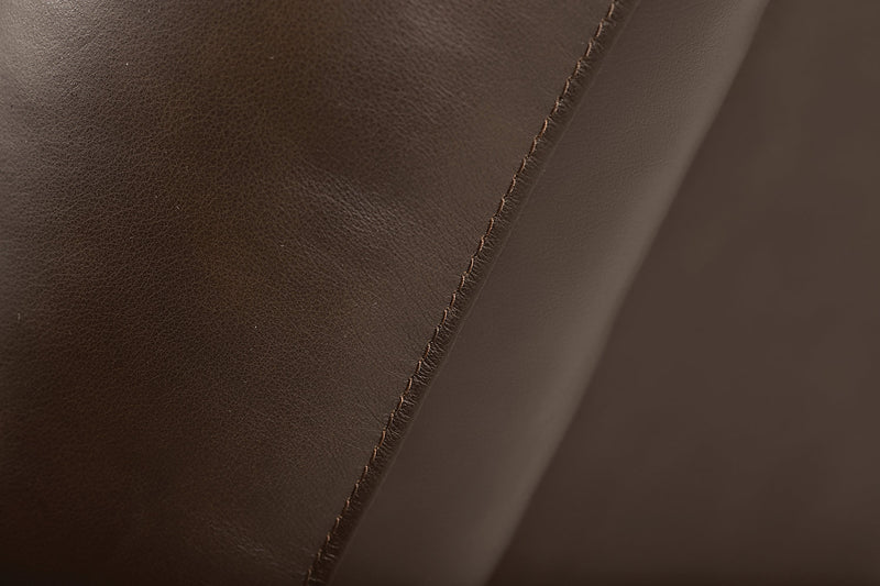 Toreno 42\" Genuine Leather Rocker Reclining Chair - Brown