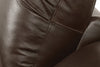 Toreno Genuine Leather Reclining Loveseat - Brown - {Contemporary} style Loveseat in Brown {Plywood}, {Solid Woods}