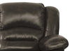 Toreno Genuine Leather Power Recliner - Grey - {Contemporary} style Chair in Grey {Plywood}, {Solid Woods}