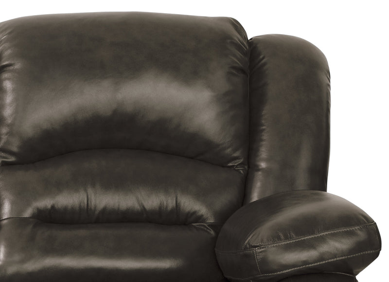 Toreno 42\" Genuine Leather Power Reclining Chair - Grey