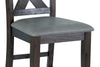 Tribeca Counter-Height Dining Chair - {Rustic} style Dining Chair in Dark Grey-Brown {Acacia}