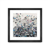 "Crowd Sourcing" Matted and Framed Black 30x30 Wall Art