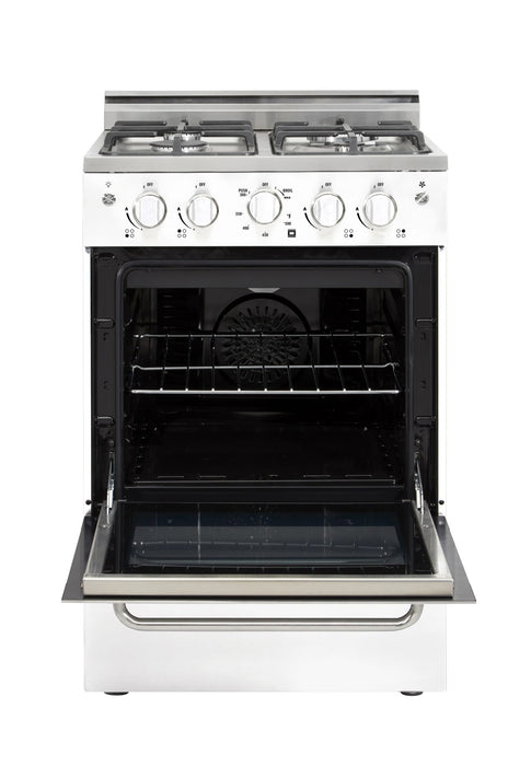 Prestige by Unique 24-Inch Convection Gas Range - UGP-24V PC1 W
