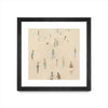 "Beach Goer Iv" Matted and Framed Black 36x36 Wall Art