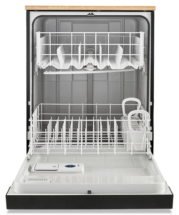 Whirlpool 24\" 64 dBA Portable Front-Control Dishwasher - Black - WDP370PAHB