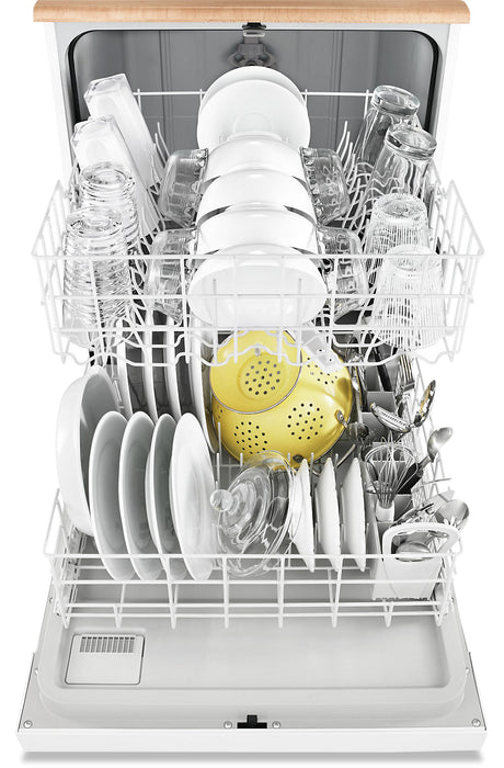 Whirlpool 24\" 64 dBA Portable Front-Control Dishwasher - White - WDP370PAHW