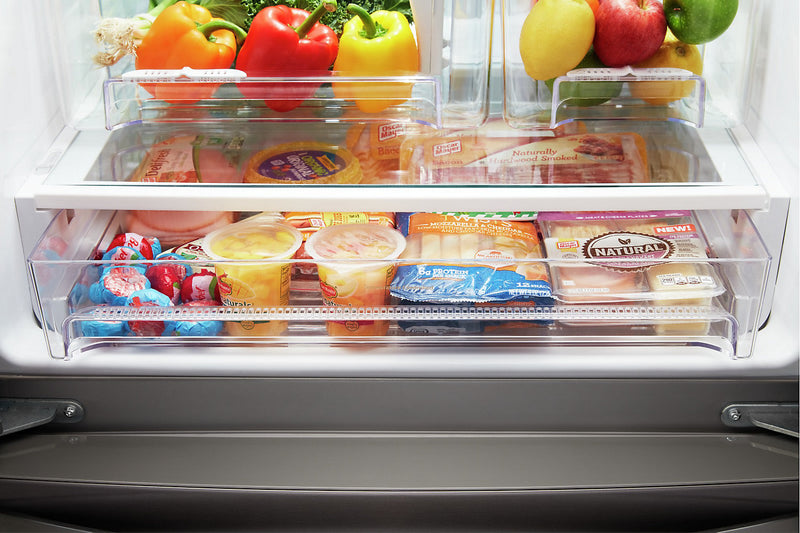 Whirlpool 30\" 20 Cu. Ft. French-Door Refrigerator - Black - WRF560SEHB